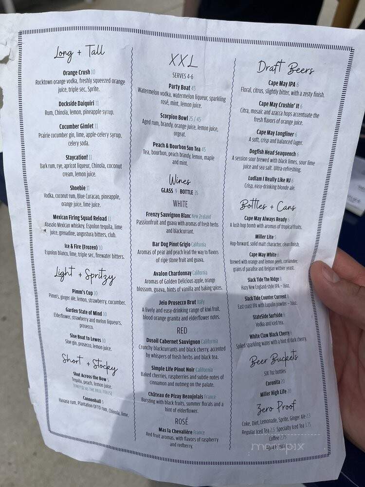 Cafe 64 - Cape May, NJ menu_pic