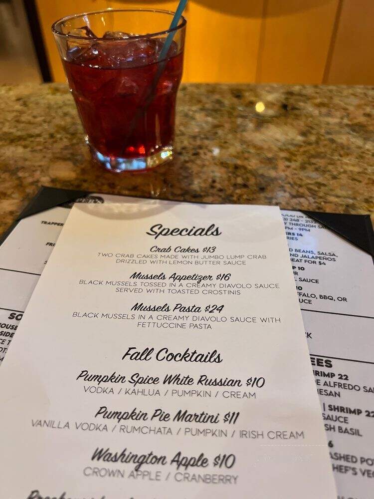 Trapper's Bar & Grill - Parker, CO menu_pic
