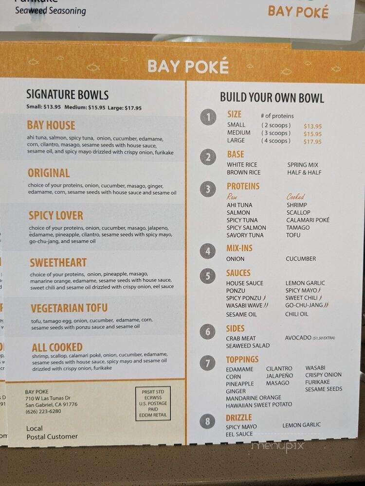 Bay Poke - San Gabriel, CA menu_pic