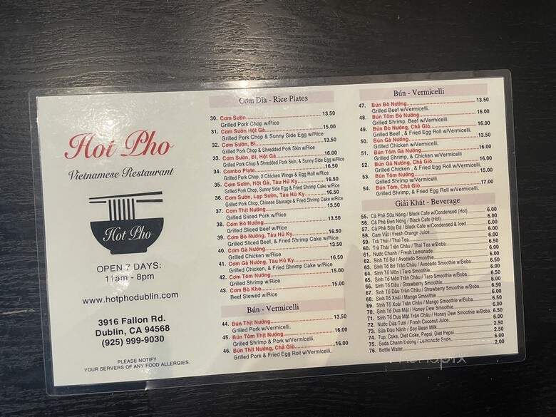 Hot Pho - Dublin, CA