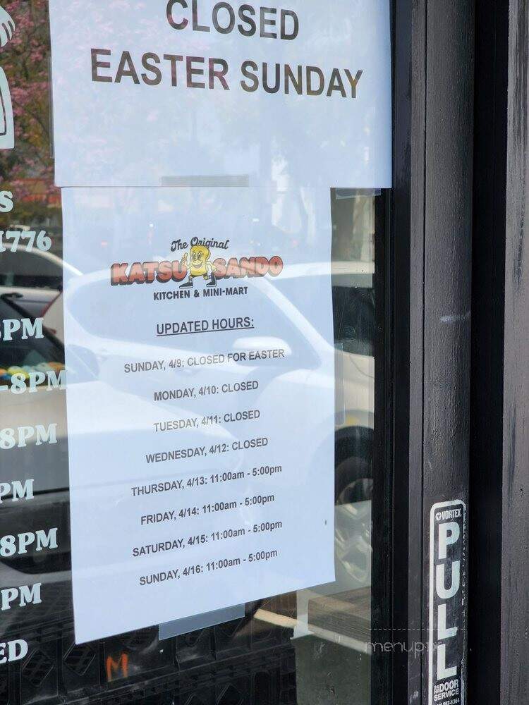 Katsu Sando - San Gabriel, CA menu_pic