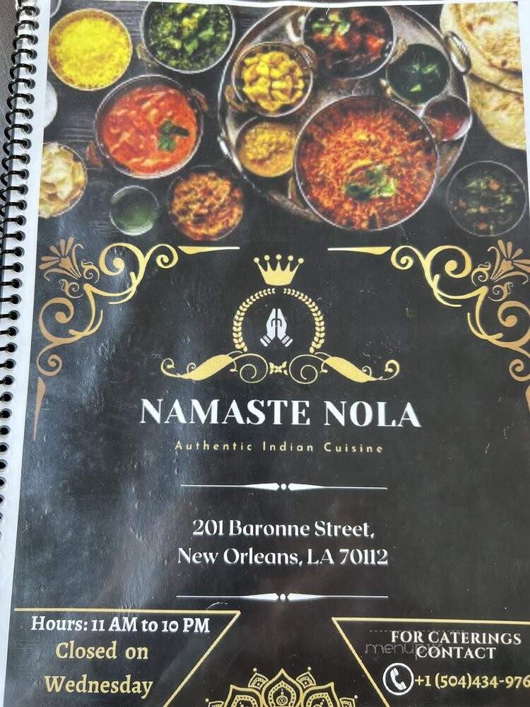 Namaste Nola - New Orleans, LA menu_pic