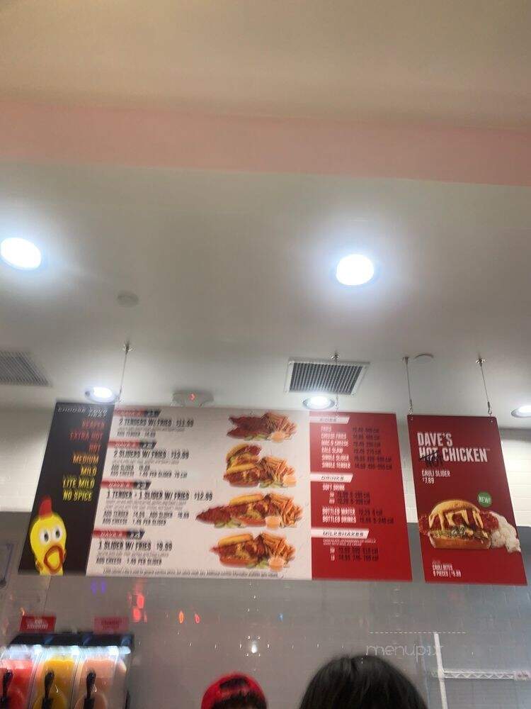 Dave's Hot Chicken - Los Angeles, CA menu_pic
