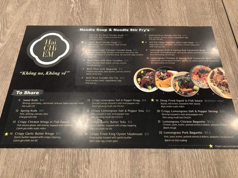 Hai Chi Em Modern Vietnamese Restaurant - Vancouver, BC