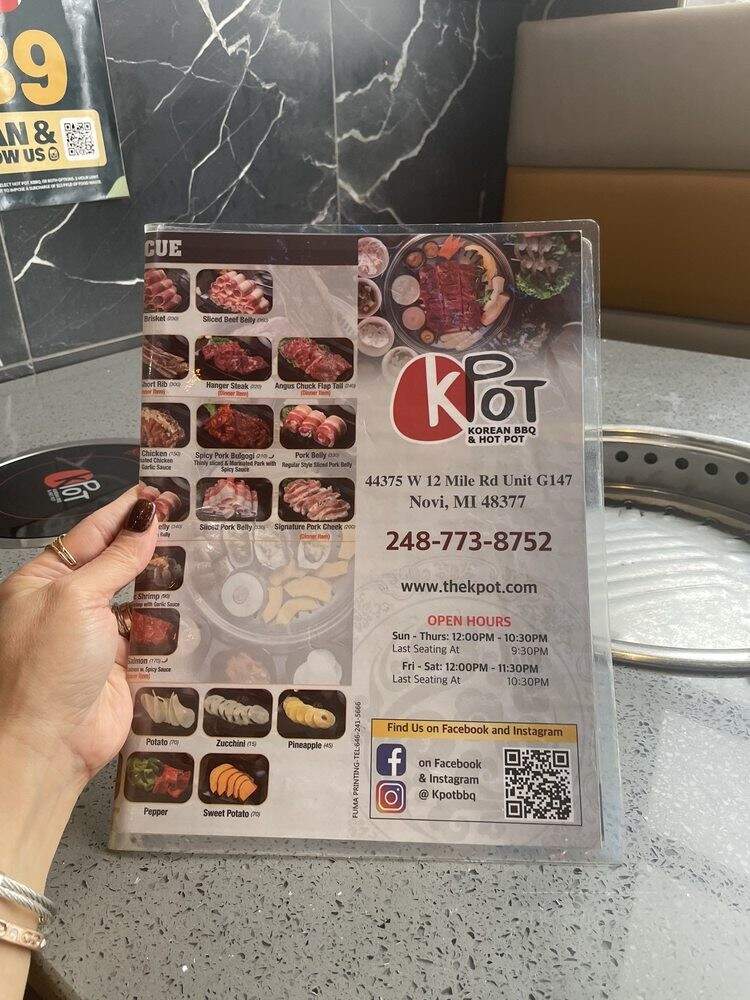 KPOT Korean BBQ & Hot Pot - Novi, MI