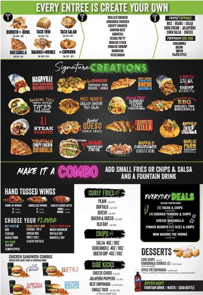 Bubbakoo's Burritos - Jacksonville, FL menu_pic
