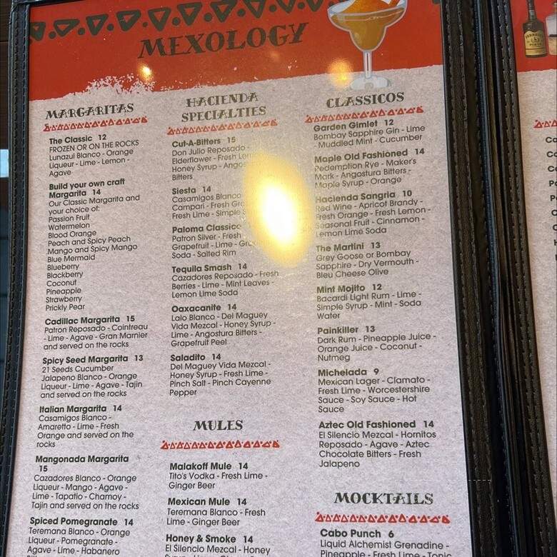 Hacienda Real - Folsom, CA menu_pic