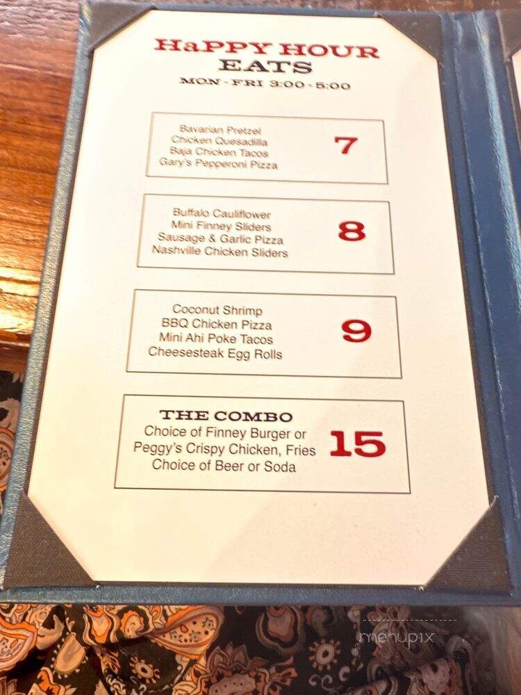 Finney's Crafthouse - Laguna Beach, CA menu_pic
