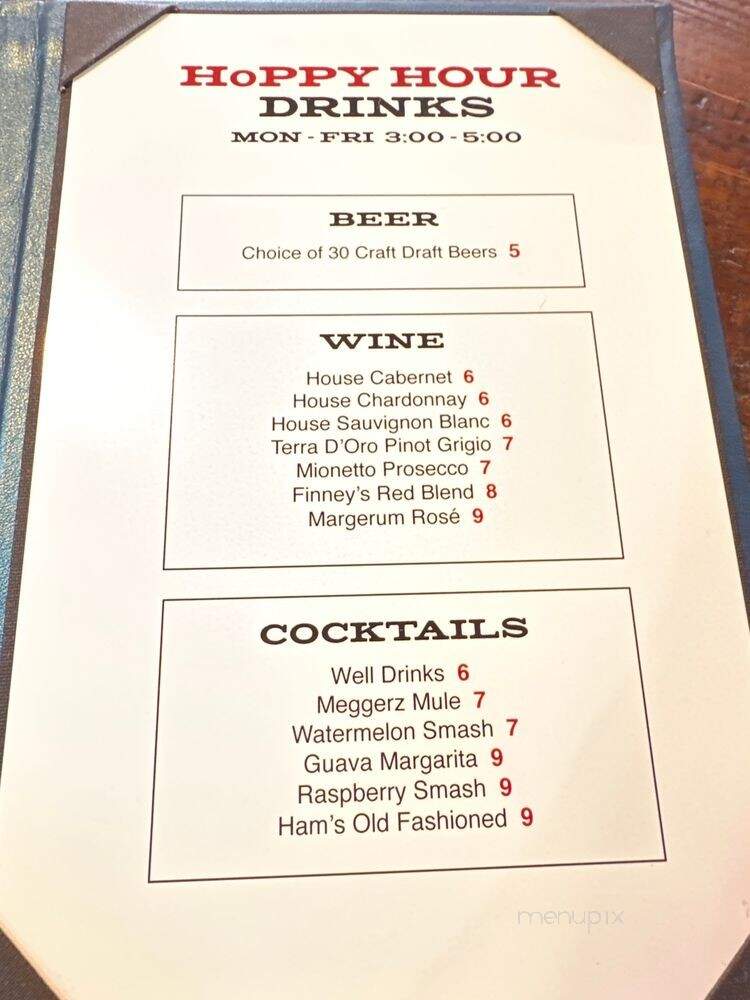 Finney's Crafthouse - Laguna Beach, CA menu_pic