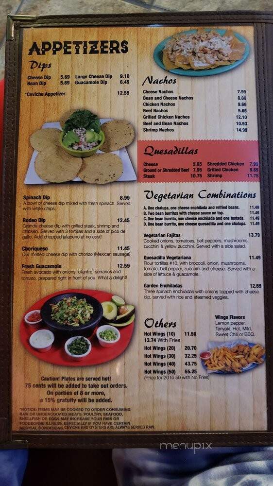 Rodeo Mexican Restaurant & Grill - Suwanee, GA menu_pic