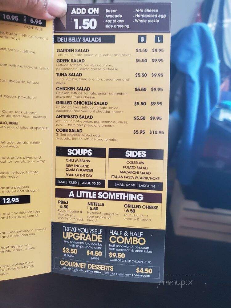 Deli Belly - La Mesa, CA menu_pic