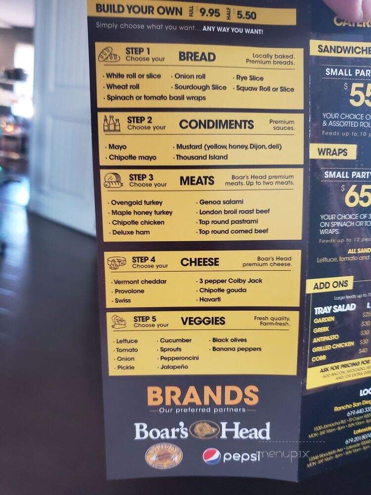 Deli Belly - La Mesa, CA menu_pic