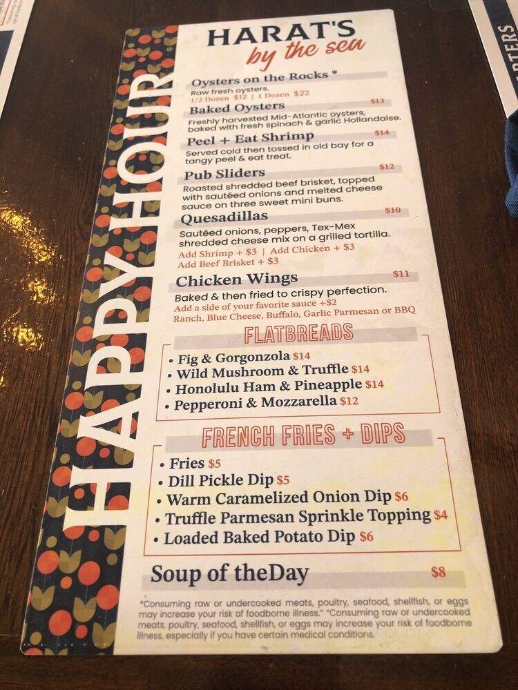 Harat's By the Sea - Lauderdale-by-the-Sea, FL menu_pic