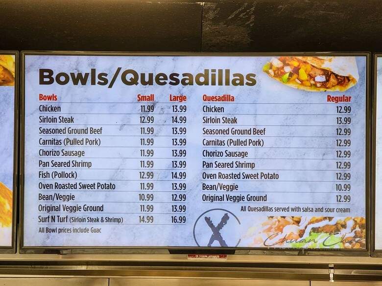 Extreme Burrito - Pickering, ON menu_pic