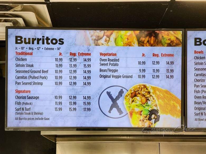 Extreme Burrito - Pickering, ON menu_pic
