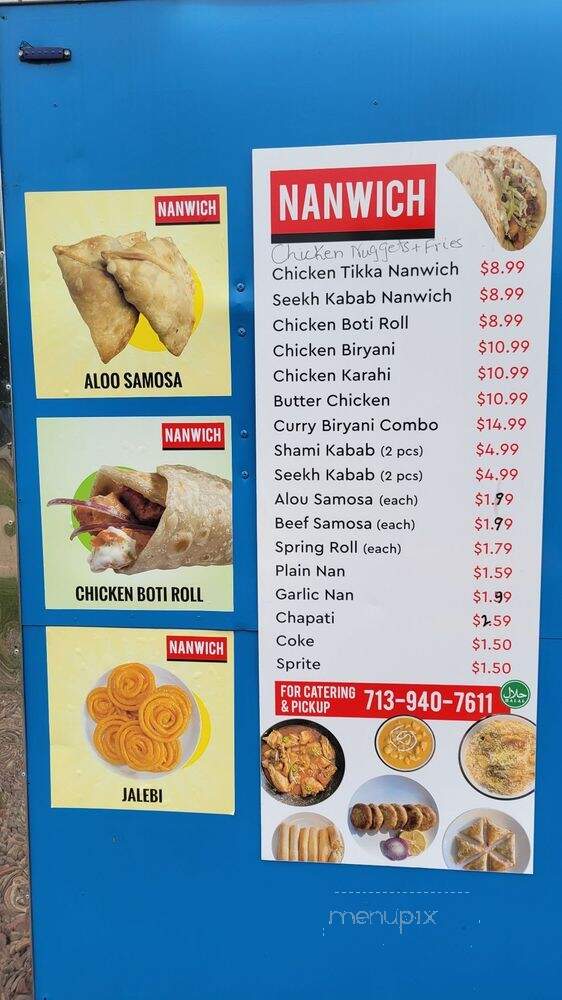 Nanwich - Katy, TX menu_pic