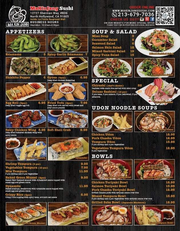 Makinjang Sushi - San Fernando Valley, CA menu_pic