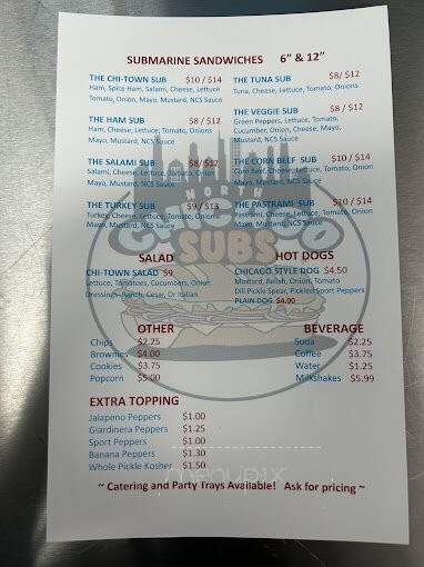 North Chicago Subs - Chicago, IL menu_pic