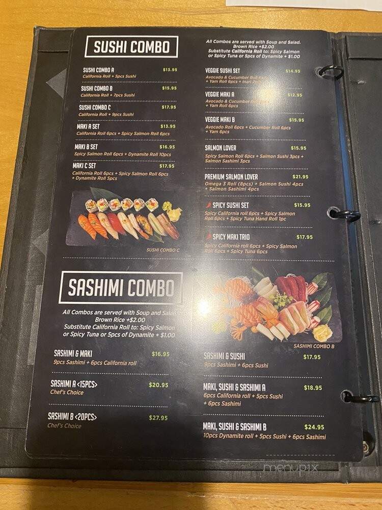 Kibo Sushi - Toronto, ON menu_pic