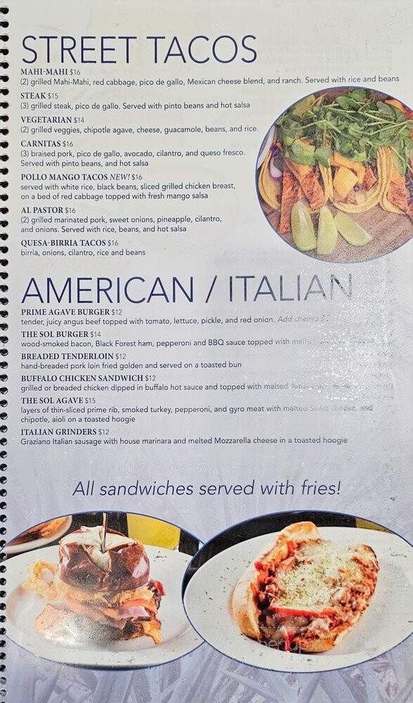 Sol Agave - Grimes, IA menu_pic