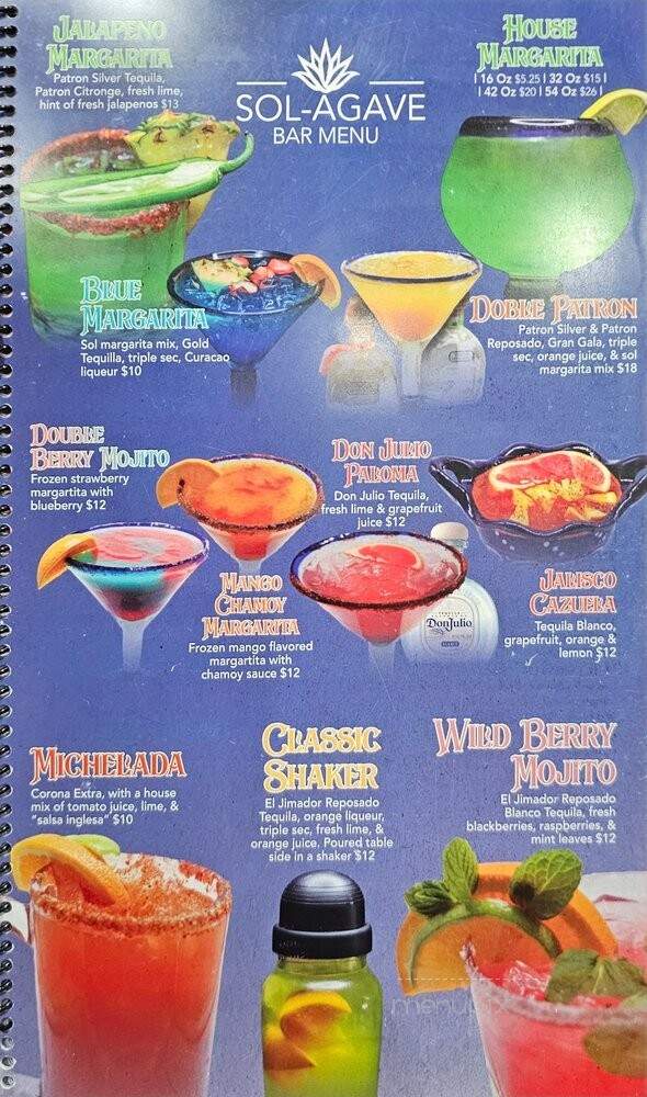 Sol Agave - Grimes, IA menu_pic