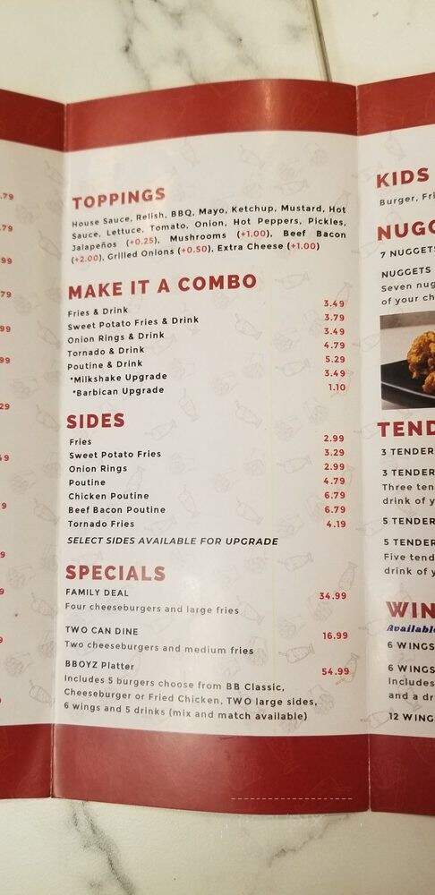 B Boyz - Pickering, ON menu_pic