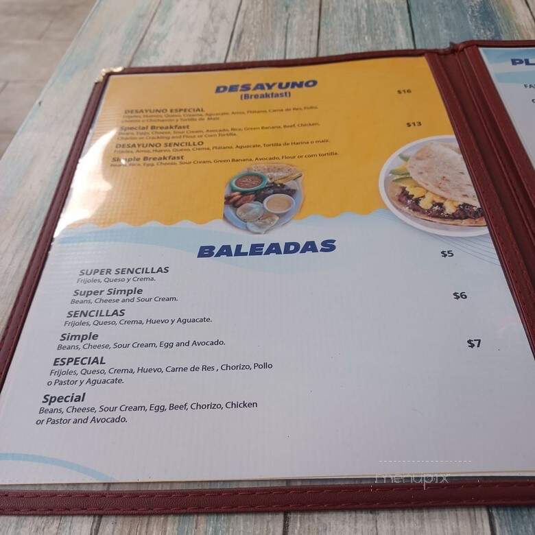 Pupuseria y Restaurante Maria - Jacksonville, FL menu_pic