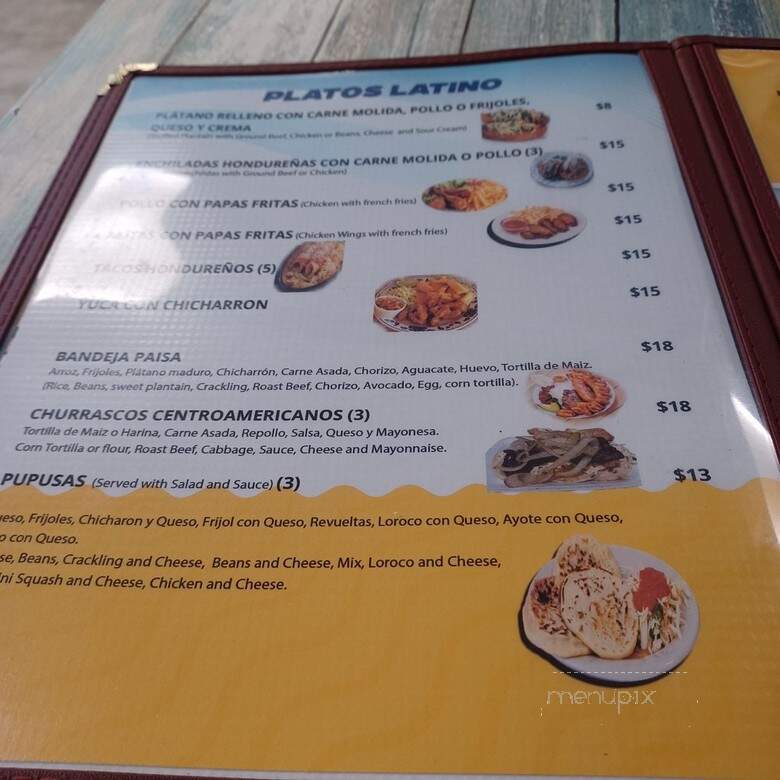 Pupuseria y Restaurante Maria - Jacksonville, FL menu_pic