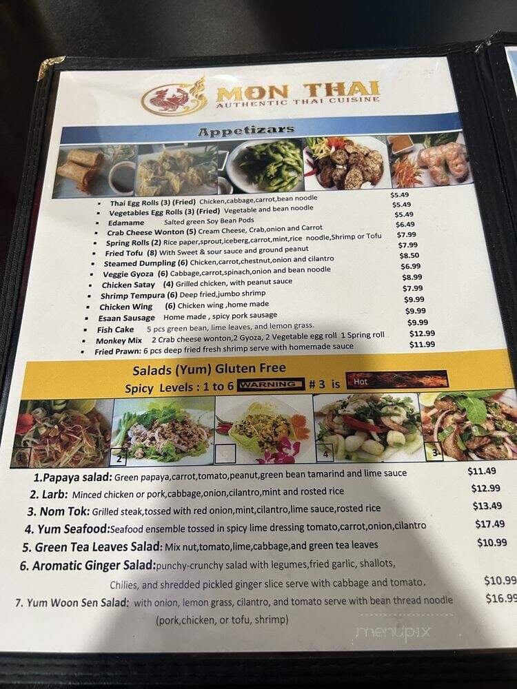 Mon Thai - Denver, CO menu_pic