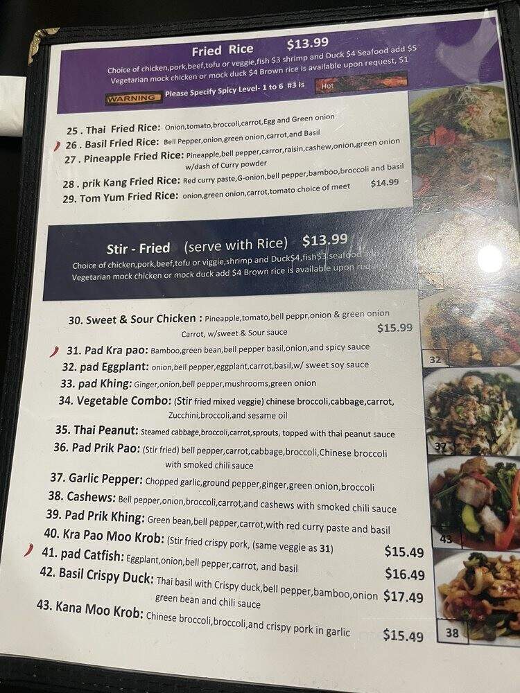 Mon Thai - Denver, CO menu_pic