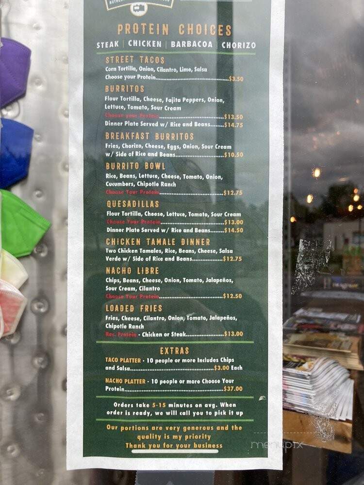 Don Armando's Taqueria - Ferndale, MI menu_pic