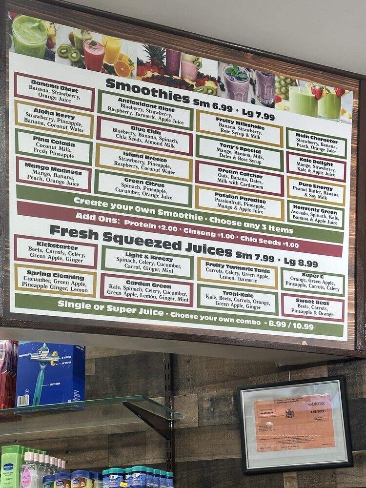 Tony's Panini Grill - Glen Oaks, NY menu_pic