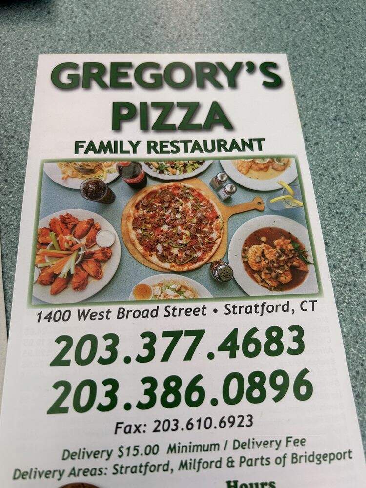 Gregory's Pizza - Stratford, CT