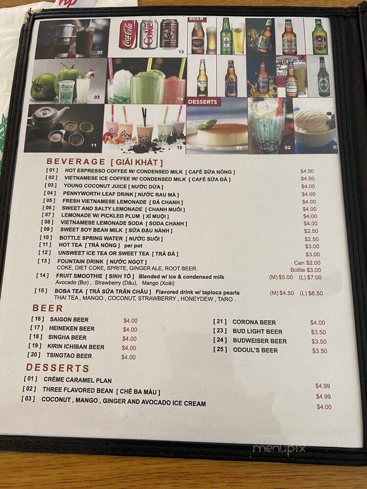 Pho 99 Vietnamese Grill - Jacksonville, FL menu_pic