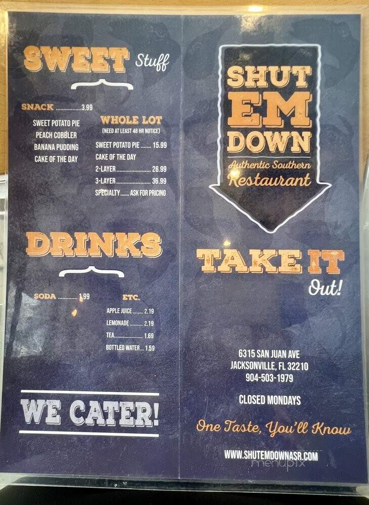 Shut Em Down Authentic Southern Restaurant - Jacksonville, FL