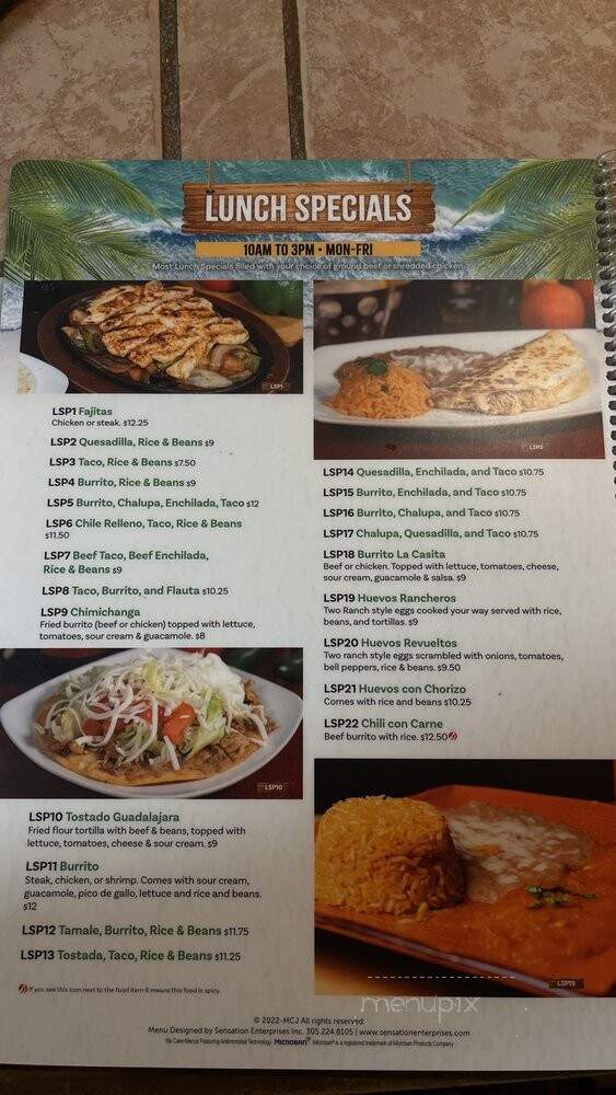Mi Casita Jalisco - Panama City, FL menu_pic