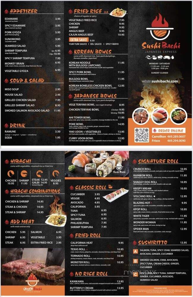 Sushibachi Frisco - Frisco, TX menu_pic