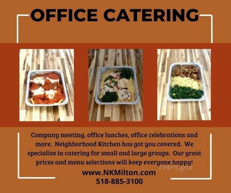 Neighborhood Kitchen - Ballston Spa, NY menu_pic