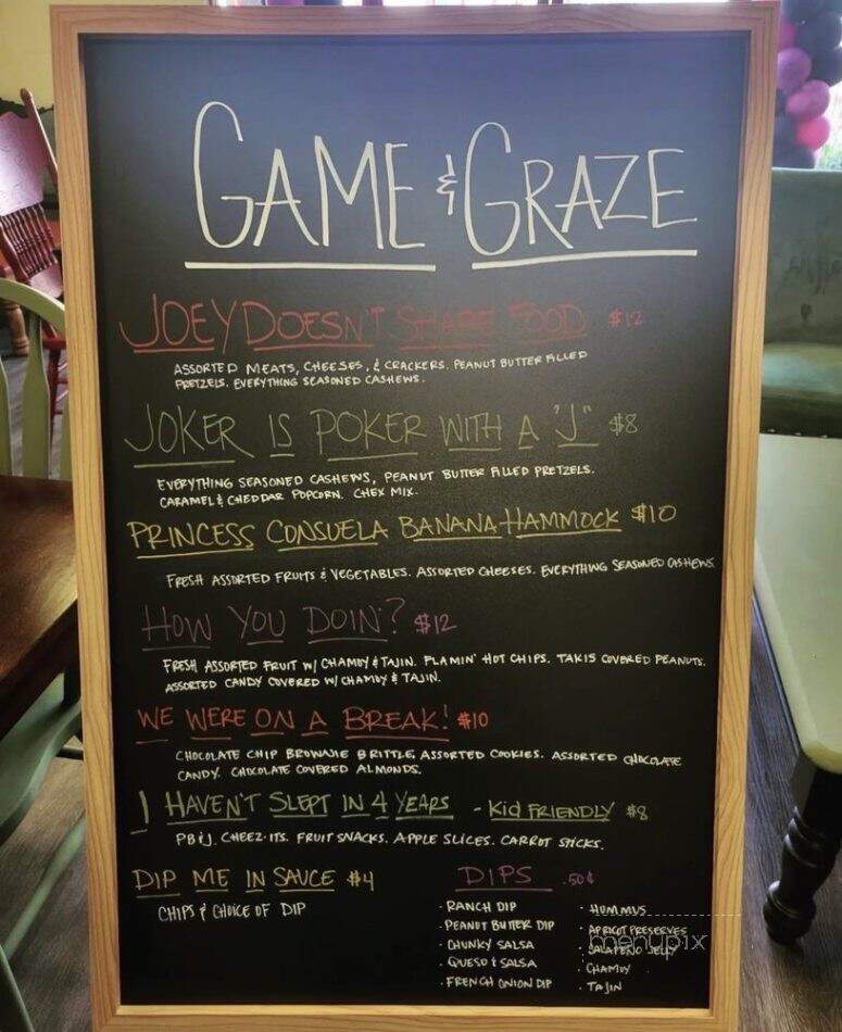 Game & Graze - Murrieta, CA menu_pic