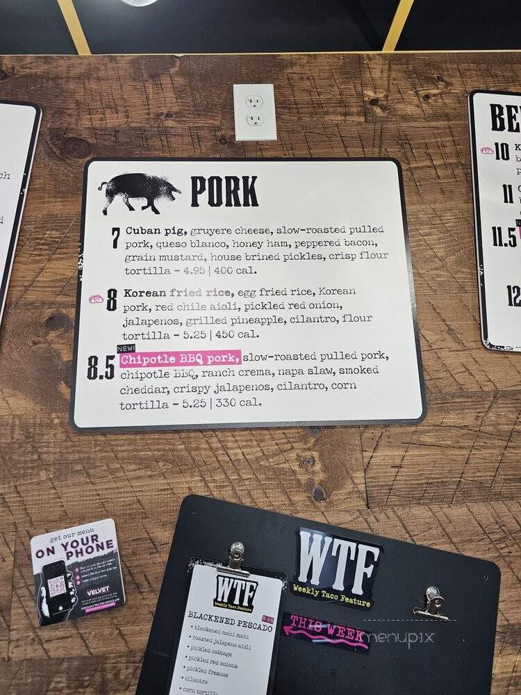 Velvet Taco - Oklahoma City, OK menu_pic