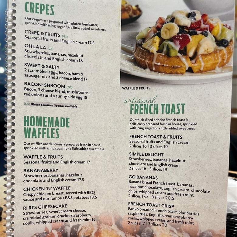 Pur & Simple - Newmarket, ON menu_pic