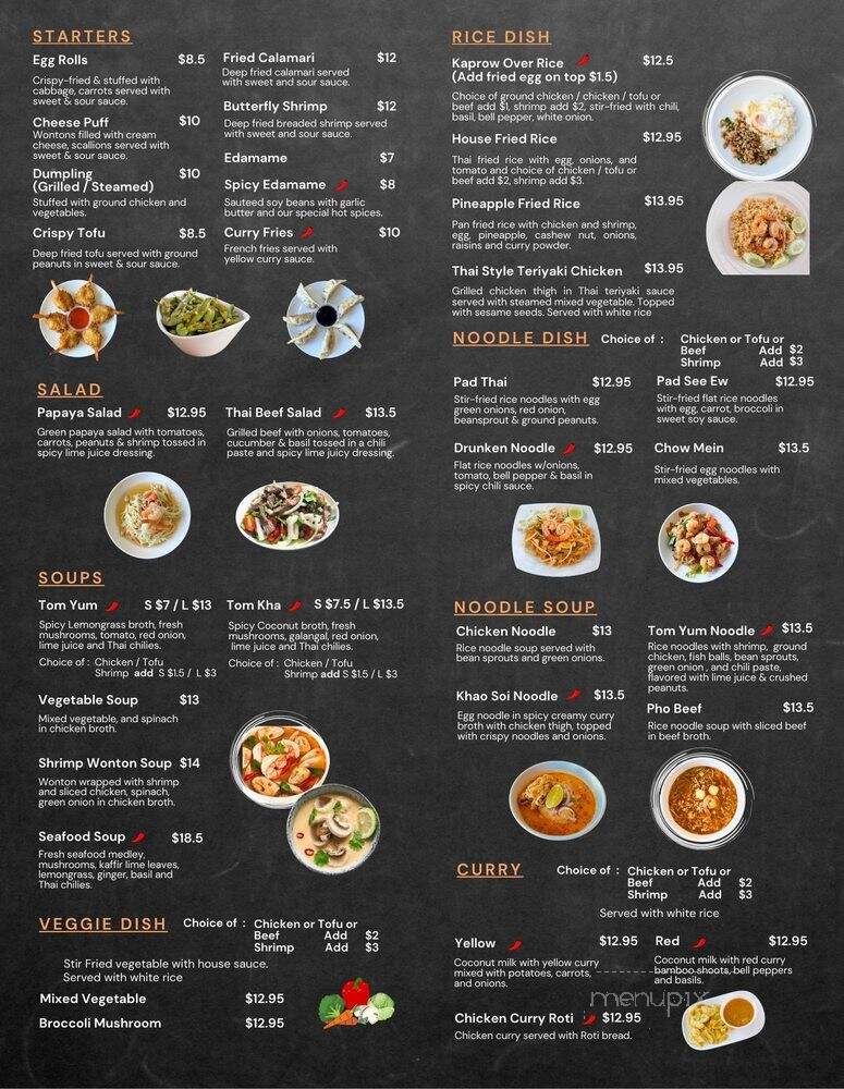 Chick Corner Thai Kitchen - Valley Village, CA menu_pic