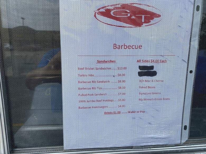 Good & Tasty BBQ - Columbus, OH menu_pic