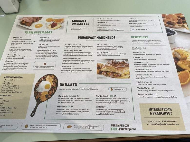 Pur & Simple - Whitby, ON menu_pic