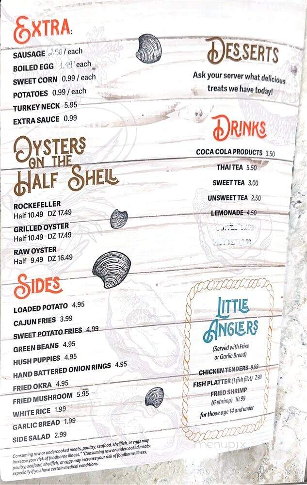 Pier 77 Of Houston - Houston, TX menu_pic