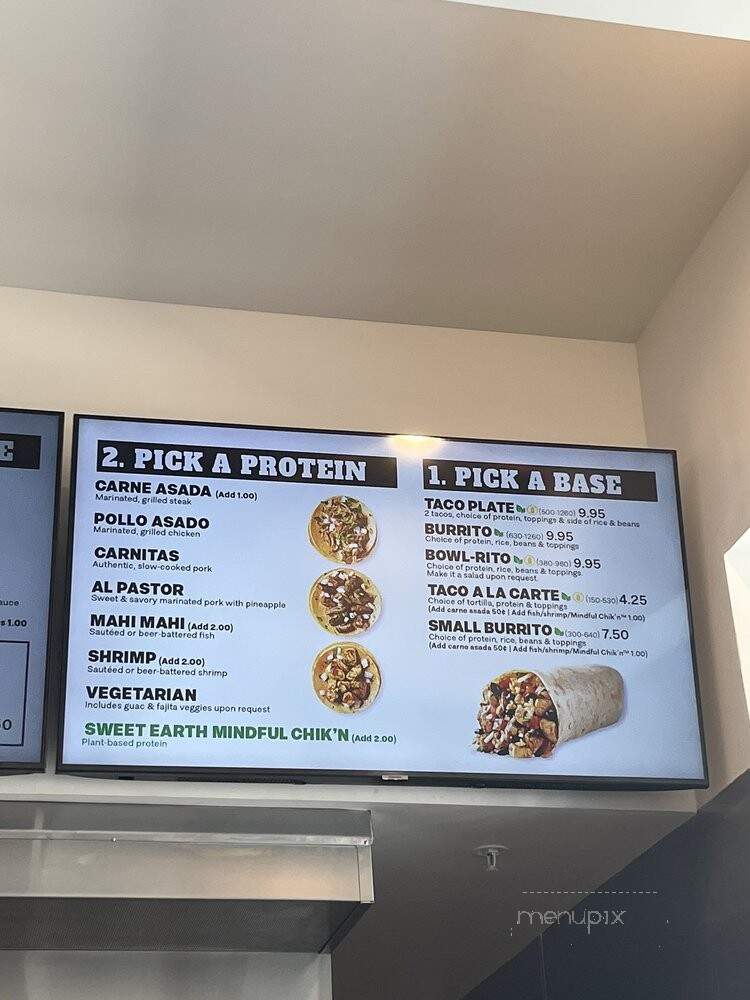 Chronic Tacos - Pasadena, CA menu_pic