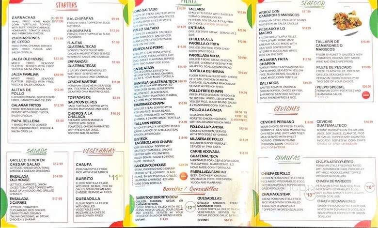Old House - Stamford, CT menu_pic