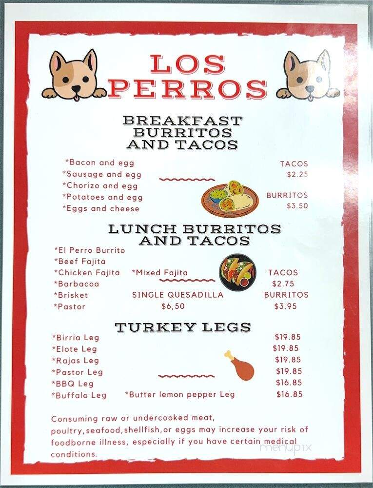 Los Perros Tacos and Burritos - Fort Worth, TX menu_pic