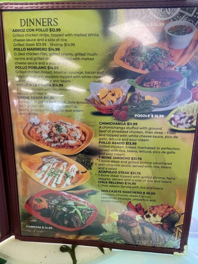 La Cabana Bar & Grill - Greenwood, IN menu_pic