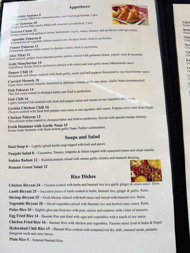 Monsoon India Grill - Lynnwood, WA menu_pic